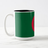 Tasse 2 Couleurs Drapeau de l'Algérie (Gauche)