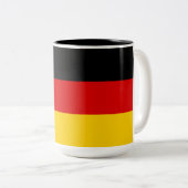 Tasse 2 Couleurs Drapeau de l'Allemagne (Deutschland) (Devant droit)