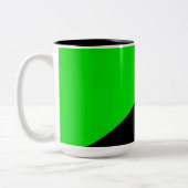 Tasse 2 Couleurs Drapeau de l'anarchisme vert (Gauche)
