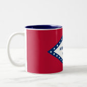 Tasse 2 Couleurs Drapeau de l'Arkansas (Gauche)