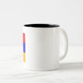 Tasse 2 Couleurs Drapeau de l'Arménie (Devant droit)