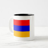 Tasse 2 Couleurs Drapeau de l'Arménie (Devant gauche)