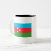 Tasse 2 Couleurs Drapeau de l'Azerbaïdjan (Devant gauche)