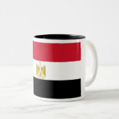 Tasse 2 Couleurs Drapeau de l'Egypte (Devant droit)
