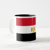 Tasse 2 Couleurs Drapeau de l'Egypte (Devant gauche)