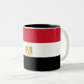 Tasse 2 Couleurs Drapeau de l'Égypte (Devant droit)