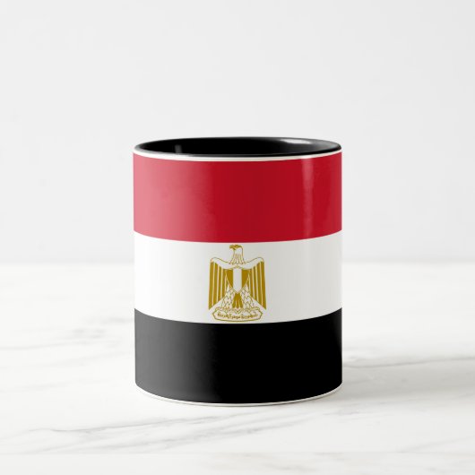 Tasse 2 Couleurs Drapeau de l'Égypte (Centre)