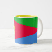 Tasse 2 Couleurs Drapeau de l'Érythrée (Devant droit)
