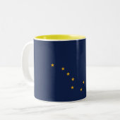 Tasse 2 Couleurs Drapeau de l'État d'Alaska (Devant gauche)