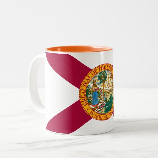 Tasse 2 Couleurs Drapeau de l'État de Floride (Devant gauche)