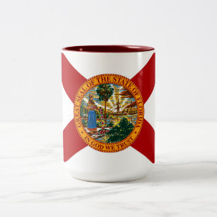Tasse 2 Couleurs Drapeau de l'État de Floride