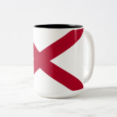 Tasse 2 Couleurs Drapeau de l'état de l'Alabama (Devant droit)
