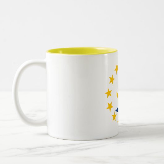 Tasse 2 Couleurs Drapeau de l'État de Rhode Island (Gauche)