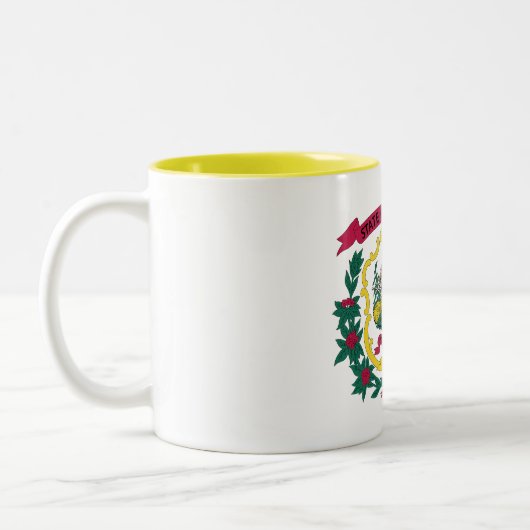 Tasse 2 Couleurs Drapeau de l'État de Virginie occidentale (Gauche)