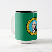 Tasse 2 Couleurs Drapeau de l'État de Washington (Devant gauche)