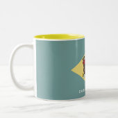 Tasse 2 Couleurs Drapeau de l'État du Delaware (Gauche)