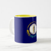 Tasse 2 Couleurs Drapeau de l'État du Kentucky (Devant gauche)