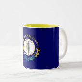 Tasse 2 Couleurs Drapeau de l'État du Kentucky (Devant droit)