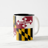 Tasse 2 Couleurs Drapeau de l'État du Maryland (Devant droit)