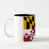 Tasse 2 Couleurs Drapeau de l'État du Maryland (Gauche)