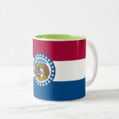 Tasse 2 Couleurs Drapeau de l'État du Missouri (Devant droit)