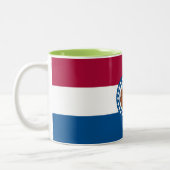 Tasse 2 Couleurs Drapeau de l'État du Missouri (Gauche)