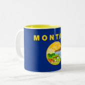 Tasse 2 Couleurs Drapeau de l'État du Montana (Devant gauche)