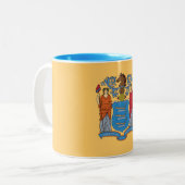 Tasse 2 Couleurs Drapeau de l'État du New Jersey (Devant gauche)