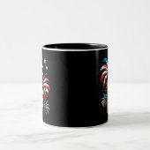 Tasse 2 Couleurs Drapeau de l'été 4 juillet (Centre)