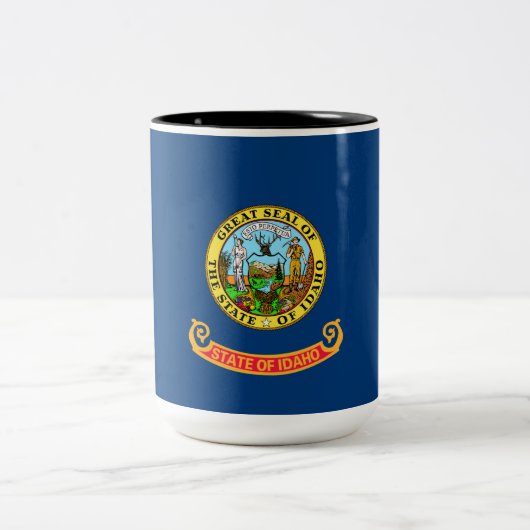 Tasse 2 Couleurs Drapeau de l'Idaho (Centre)