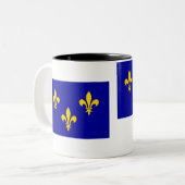 Tasse 2 Couleurs Drapeau de l'Île-De-France (Devant gauche)