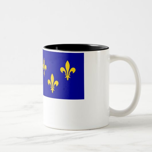 Tasse 2 Couleurs Drapeau de l'Île-De-France (Droit)
