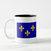 Tasse 2 Couleurs Drapeau de l'Île-De-France (Gauche)