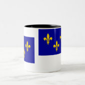 Tasse 2 Couleurs Drapeau de l'Île-De-France (Centre)