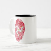 Tasse 2 Couleurs Drapeau de l'île Man Empreinte Country Pride (Devant gauche)