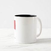 Tasse 2 Couleurs Drapeau de l'Indonésie (Devant droit)