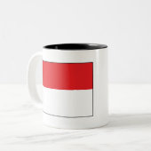 Tasse 2 Couleurs Drapeau de l'Indonésie (Devant gauche)