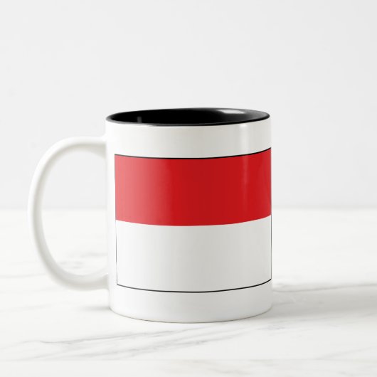 Tasse 2 Couleurs Drapeau de l'Indonésie (Gauche)