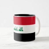 Tasse 2 Couleurs Drapeau de l'Irak (Devant droit)