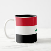 Tasse 2 Couleurs Drapeau de l'Irak (Gauche)