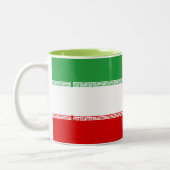 Tasse 2 Couleurs Drapeau de l'Iran (Gauche)