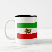 Tasse 2 Couleurs Drapeau de l'Iran (1925-1979) (Gauche)