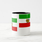 Tasse 2 Couleurs Drapeau de l'Iran (1925-1979) (Centre)