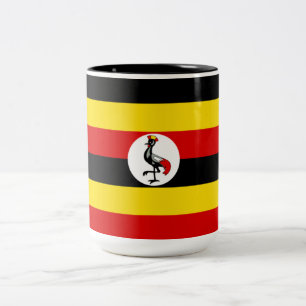 Tasse 2 Couleurs Drapeau de l'Ouganda
