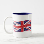 Tasse 2 Couleurs Drapeau de l'Union griffée (Gauche)