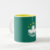 Tasse 2 Couleurs Drapeau de Macao (Devant gauche)