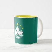 Tasse 2 Couleurs Drapeau de Macao (Devant droit)