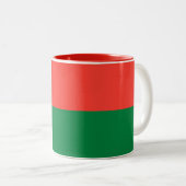 Tasse 2 Couleurs Drapeau de Madagascar (Devant droit)