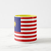 Tasse 2 Couleurs Drapeau de Malaisie (Centre)