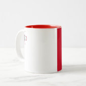 Tasse 2 Couleurs Drapeau de Malte (Devant gauche)